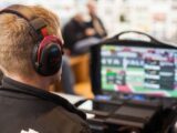 man watching computer game