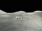 a view of the surface of the moon from the surface of the moon