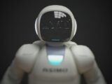 white robot wallpaper
